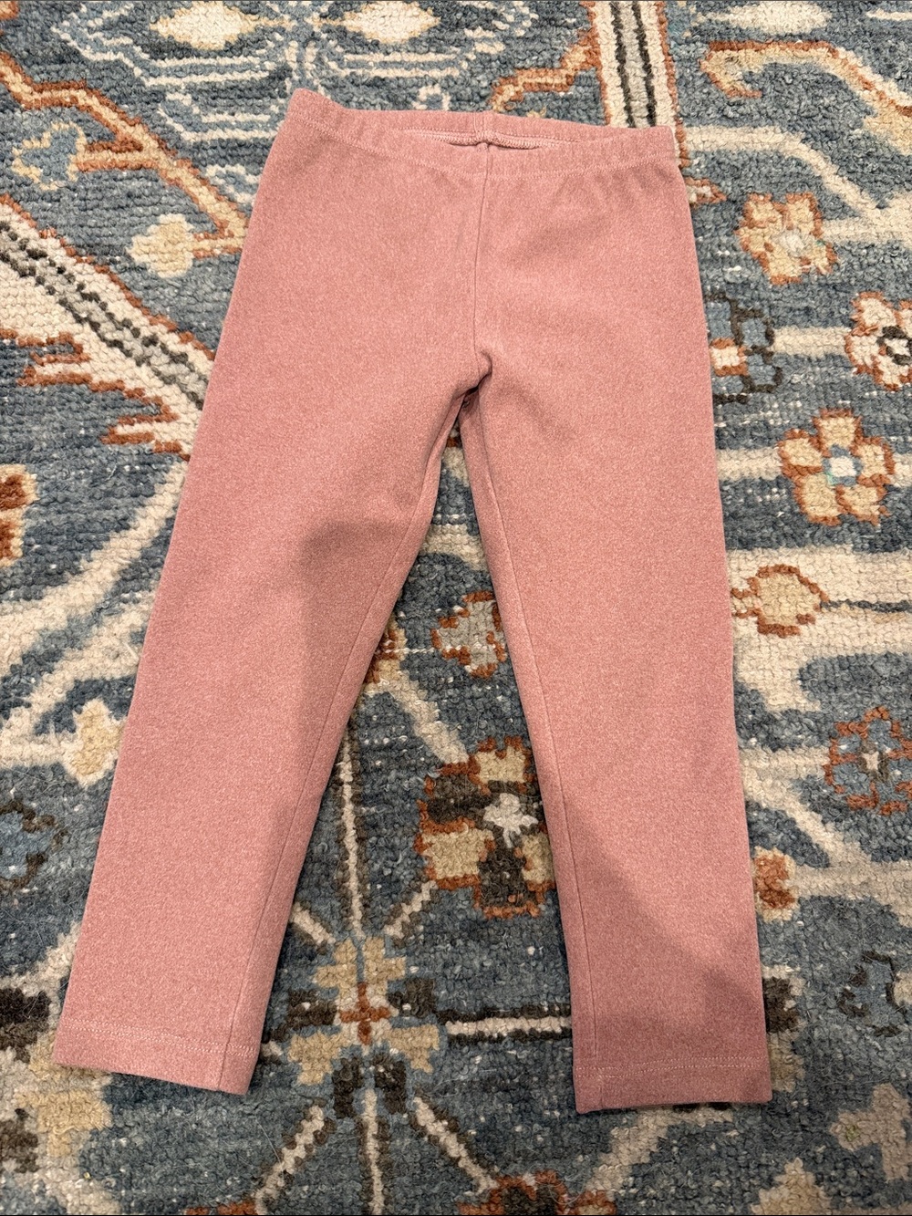 Girls' Dusty Rose Knit Leggings - Unbranded
